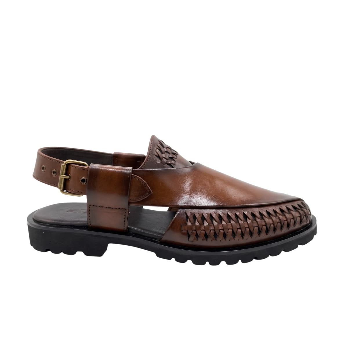 Handmade Cherry Leather Peshawri - Image 3